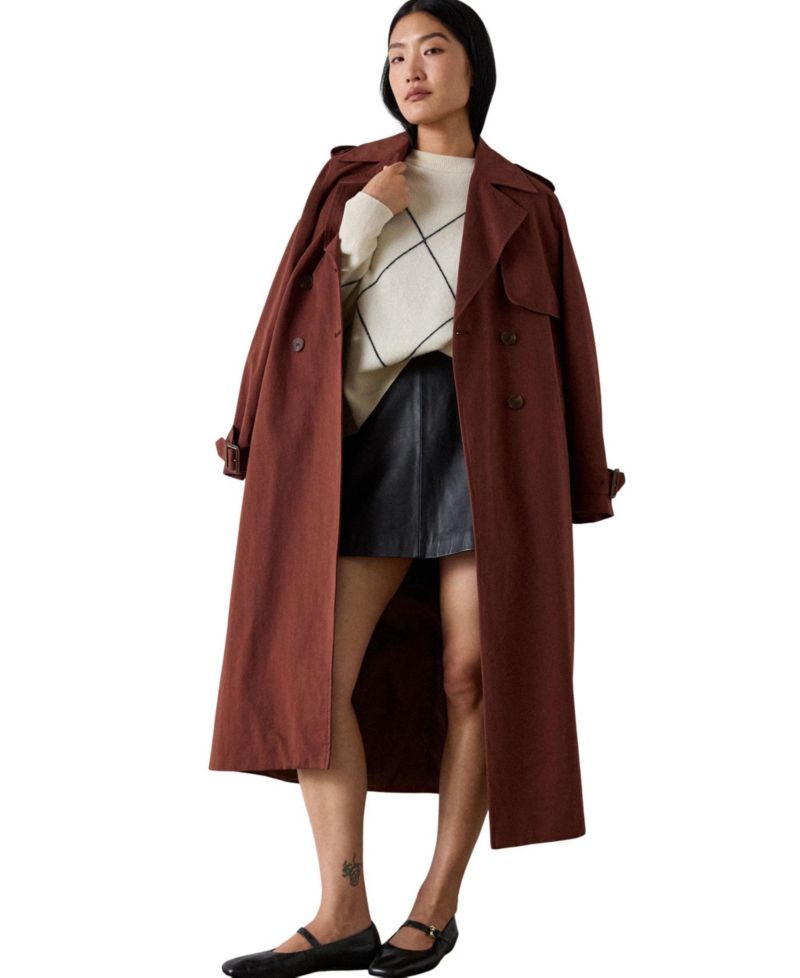 Women's High-Waisted A-Line Leather Mini Skirt