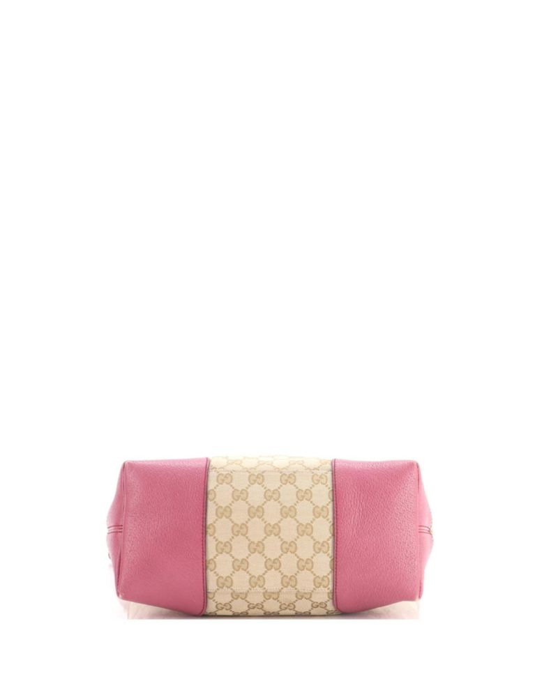 Medium Bree Convertible Top Handle Bag GG Canvas with Leather