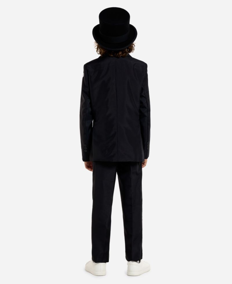 Boys' 4-20 Skeleton Grunge Halloween Jacket, Pants, and Tie, 3-Piece Set