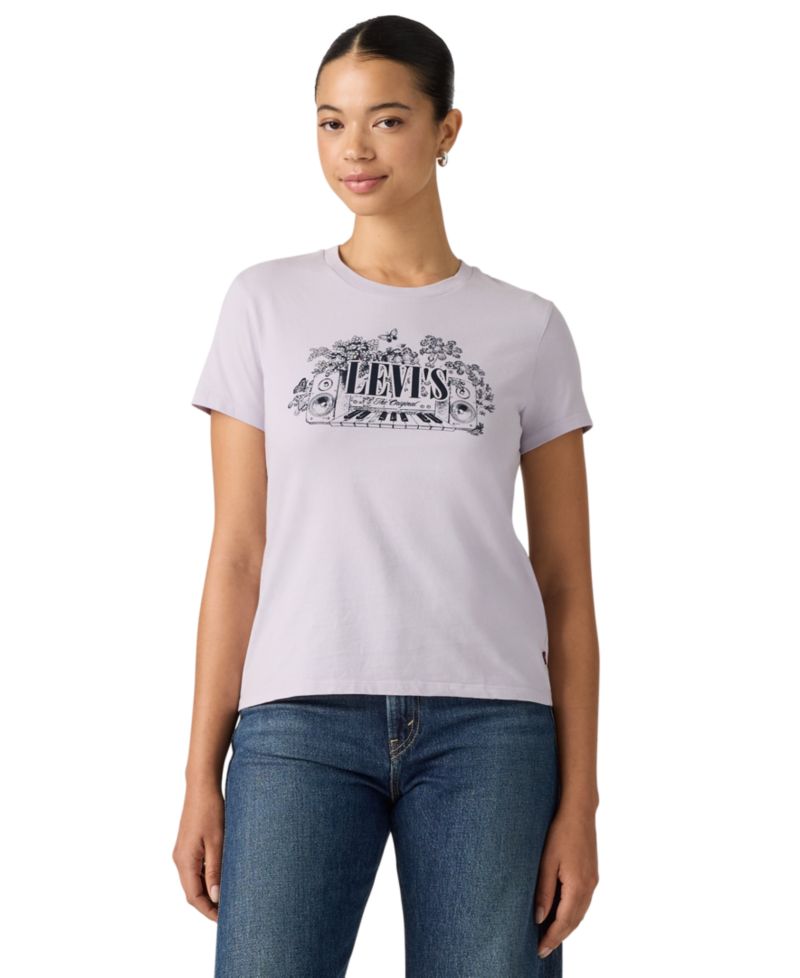 Women's Perfect Graphic Logo Cotton T-Shirt