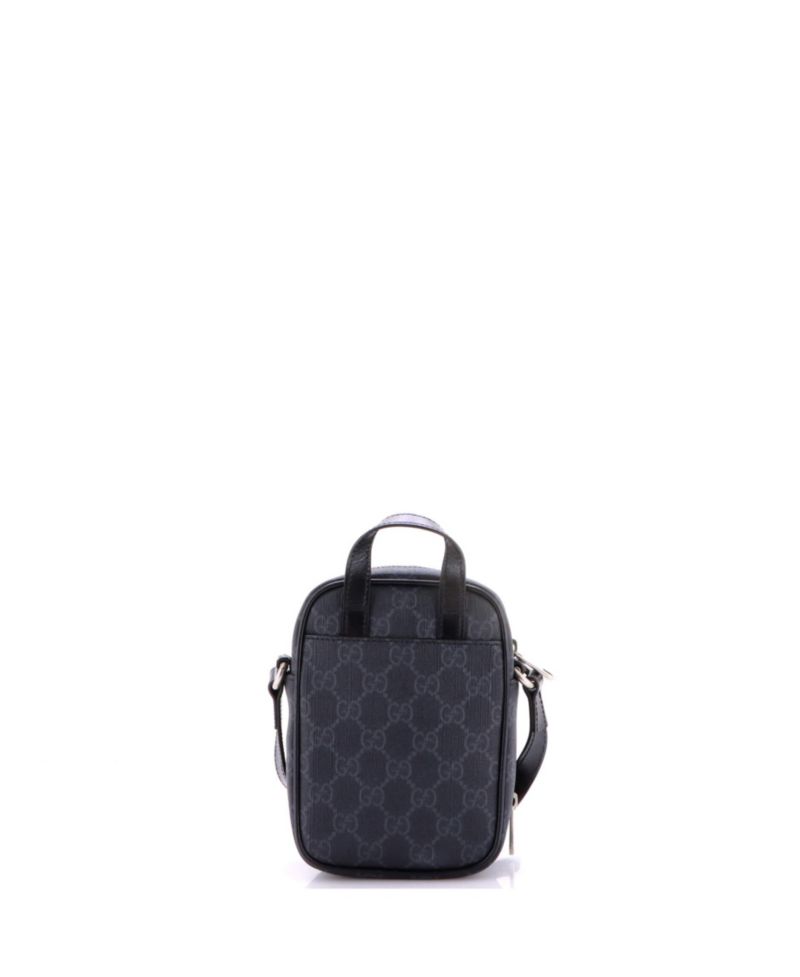 Mini Interlocking G Patch Top Handle Crossbody Bag GG Coated Canvas