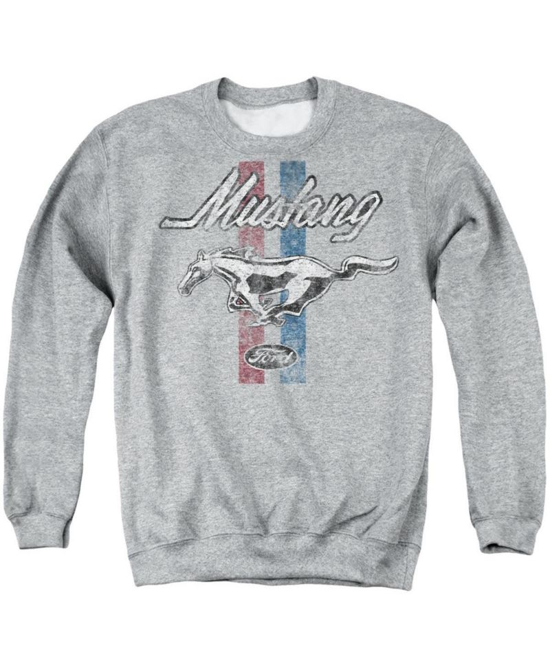 Men's Ford Stripes Graphic Long-Sleeve Crewneck Sweatshirt