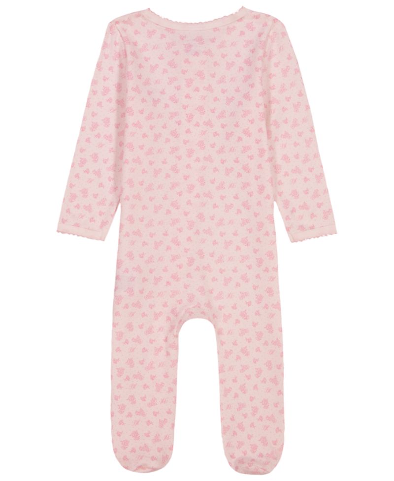 Baby Girls' Long-Sleeve Footed Coverall