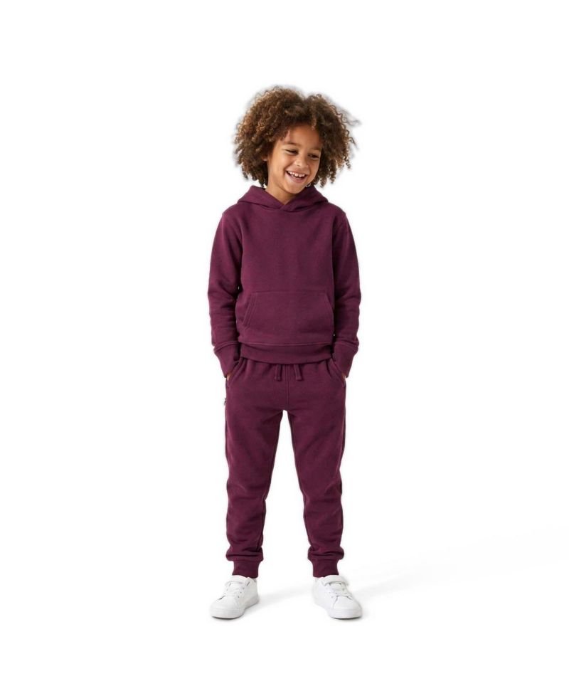 Boys' and Girls' Funday Cotton Drawstring Zipper-Pocket Joggers
