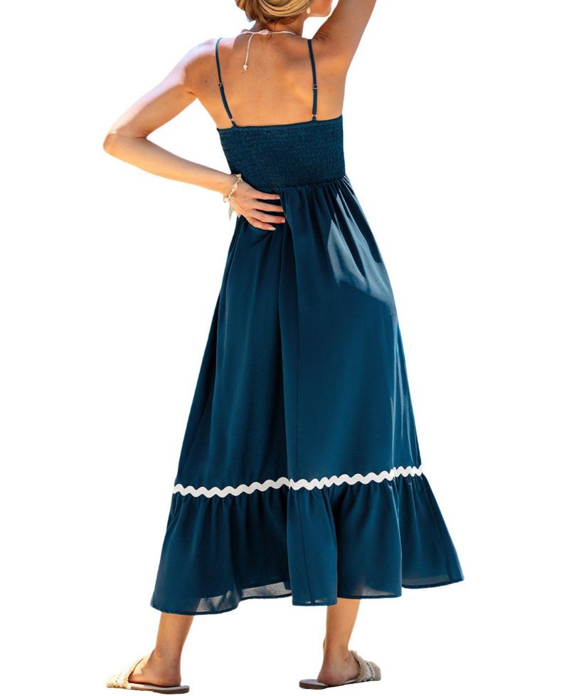 Women's Weekend Away Blue Maxi Beach Dress