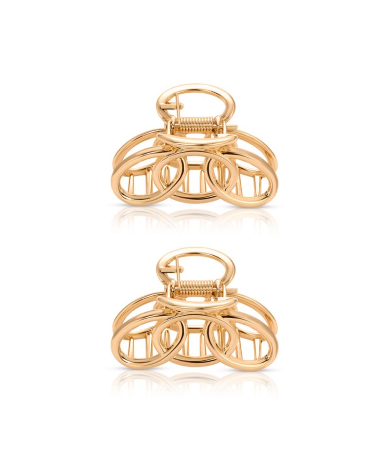 Keep It Simple Gold Hair Clip Set