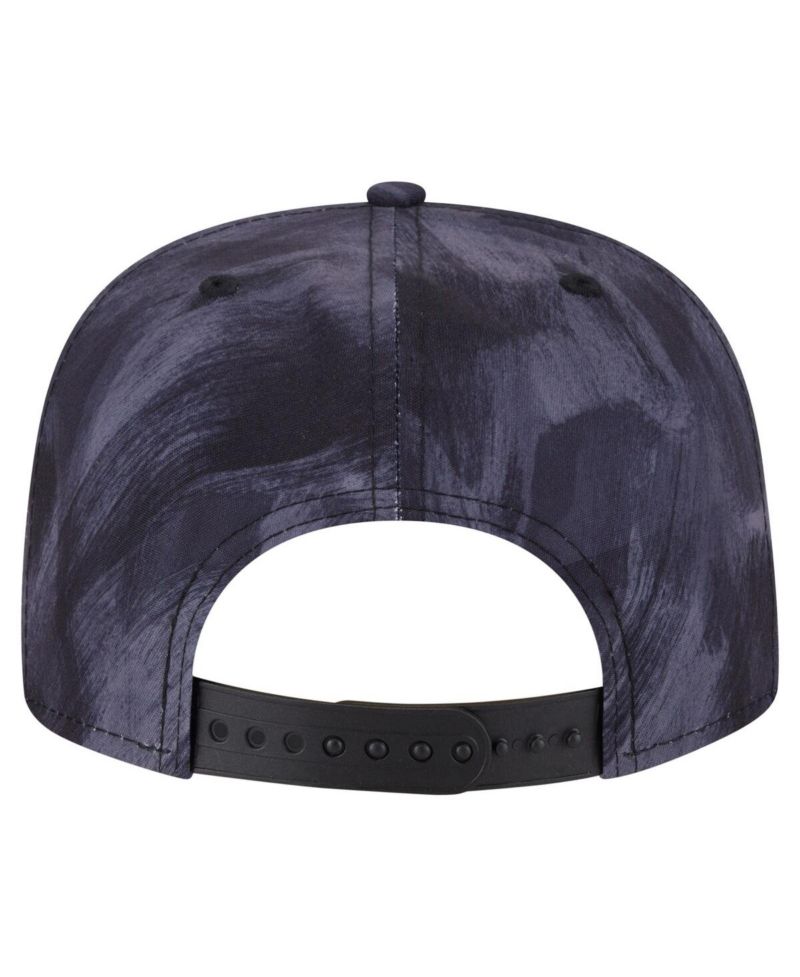 Men's Navy Texas Rangers Printed Golfer Snapback Hat