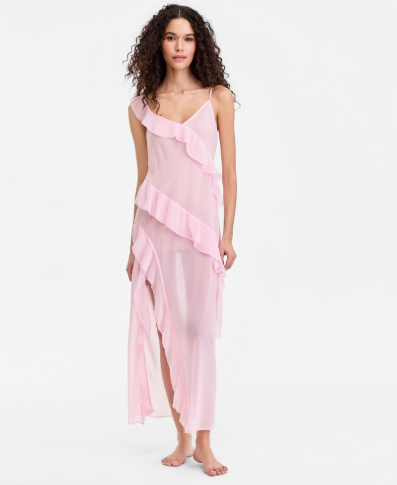 I.N.C International Concepts Women's Flutter Chiffon Nightgown