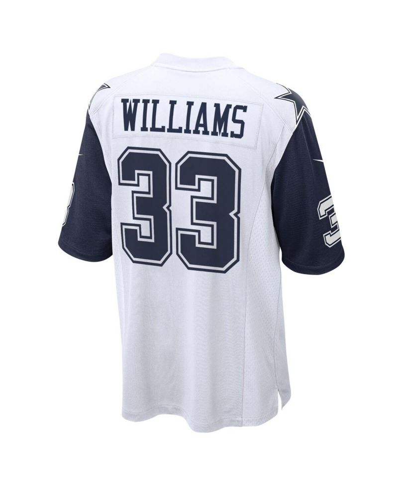 Men's Javonte Williams White Dallas Cowboys Alternate Game Jersey