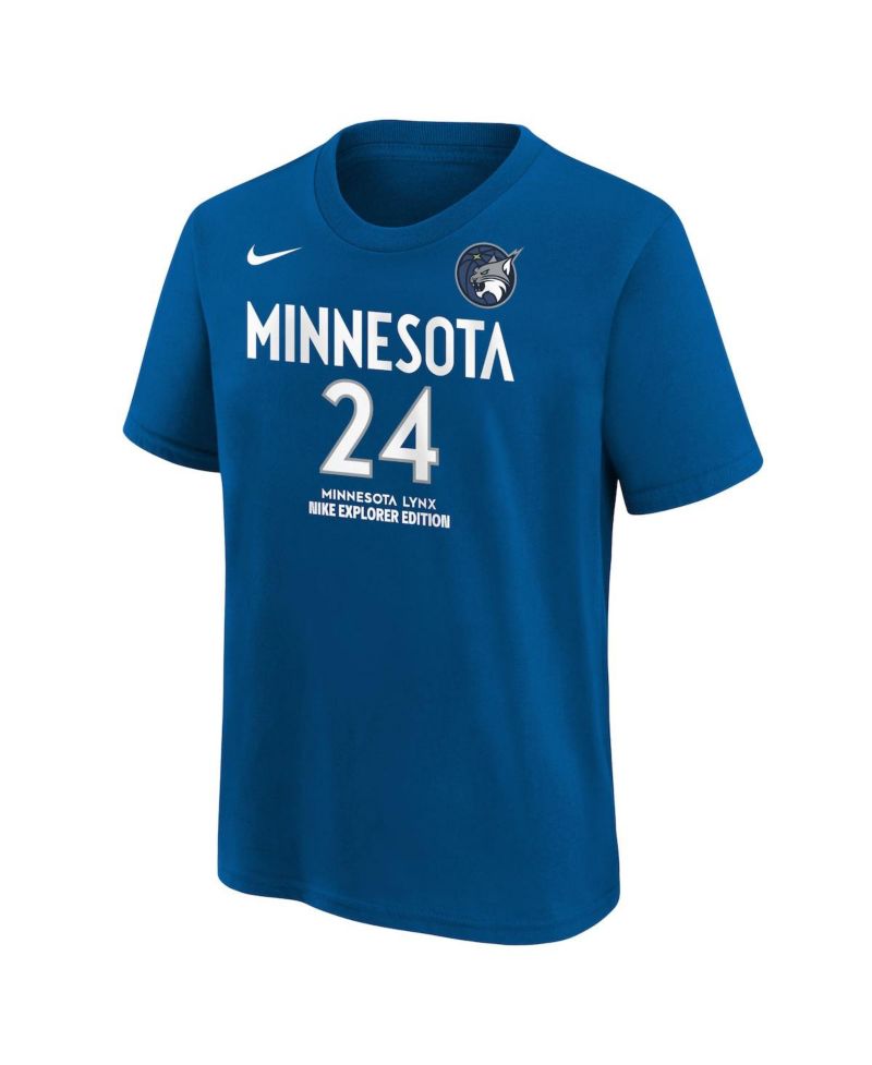 Big Boys and Girls Napheesa Collier Blue Minnesota Lynx Explorer Edition Name & Number T-Shirt