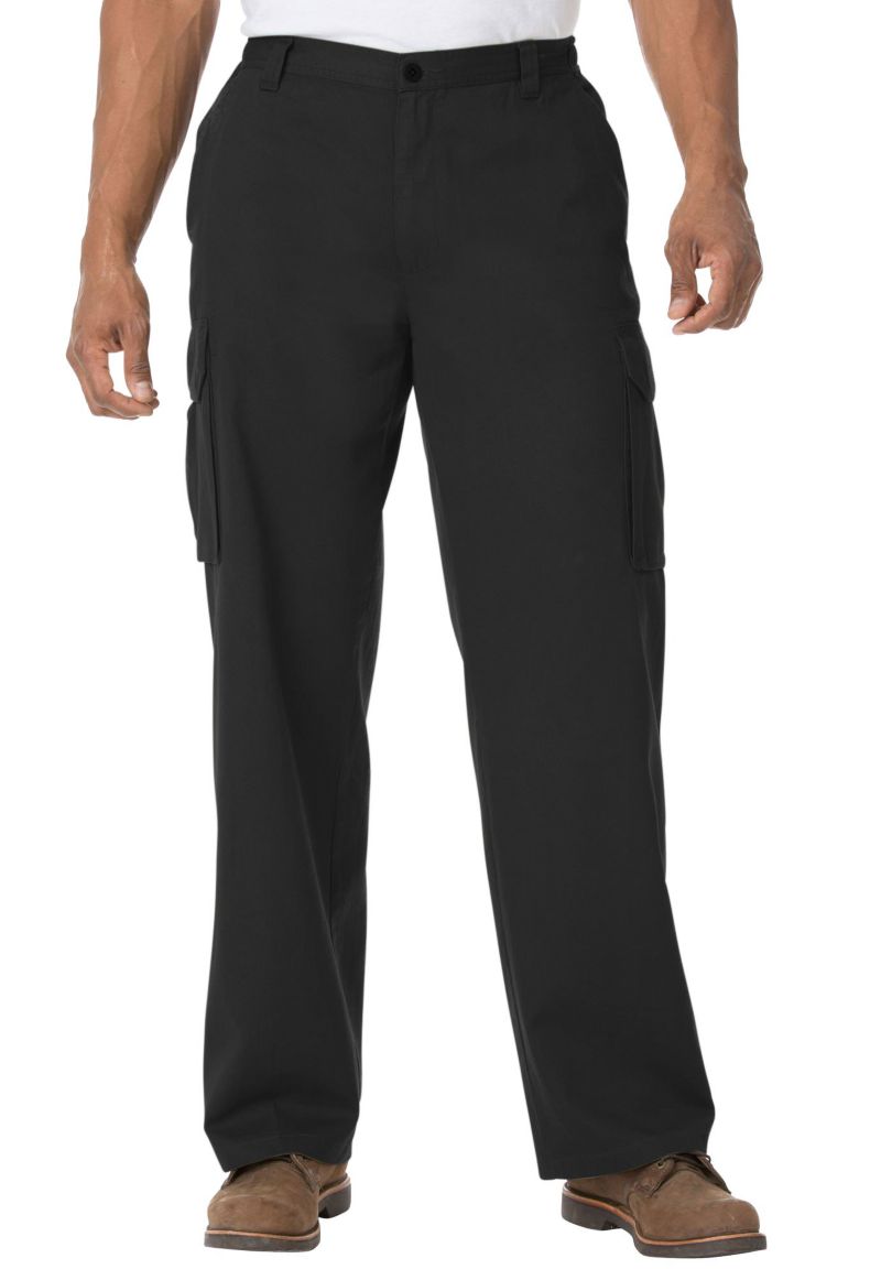 Men's by KingSize Renegade Side-Elastic Waist Cargo Pants