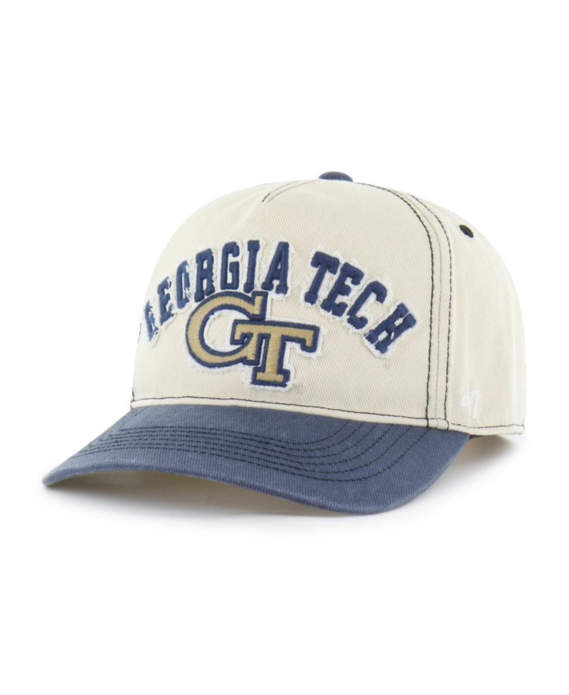 Men's and Women's '47 Tan/Navy Georgia Tech Yellow Jackets Well-Worn Calderwood Hitch Adjustable Hat