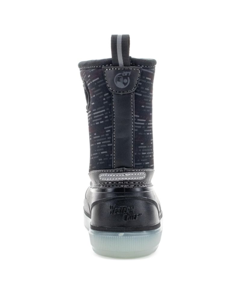 Little Boys ( 1 to 13 ) Travali Lighted Faux Fur Neoprene Cold Weather Boot
