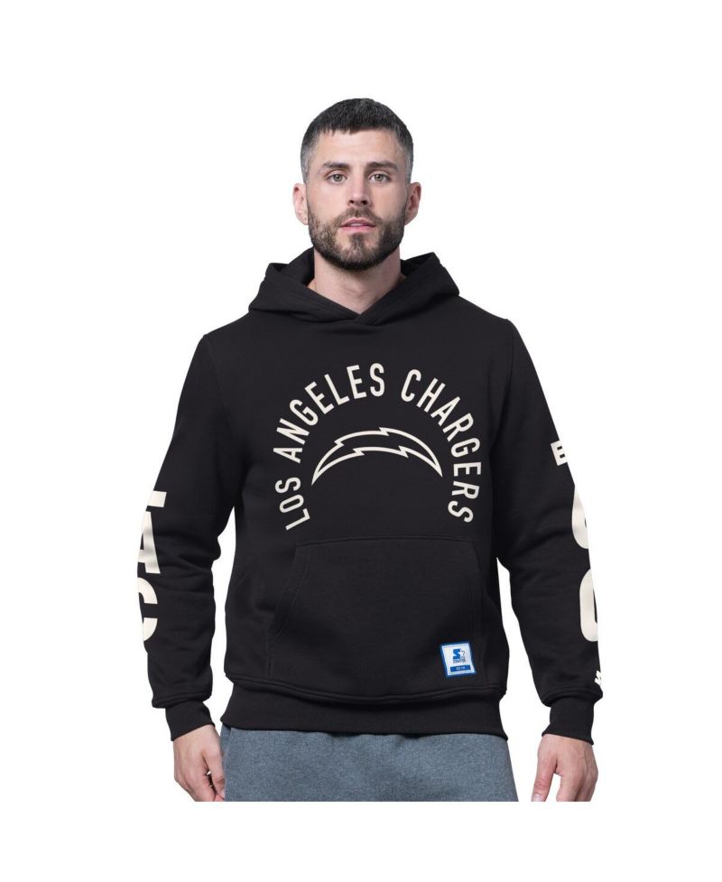 Men's Black Los Angeles Chargers Handoff Fleece Hoodie Sweatshirt