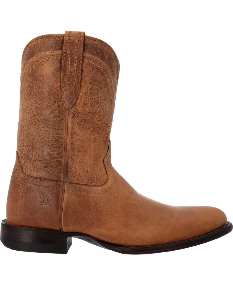 Men's Santa Fe Full-Grain Leather Mid-Calf Round Toe Boots