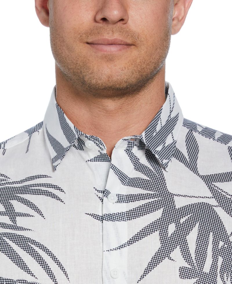 Men's Textured Fern Print Shirt