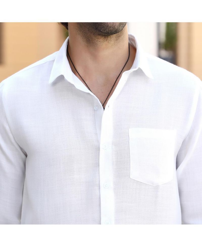 Men's Emerald Green Ombre-Plunge Regular Shirt