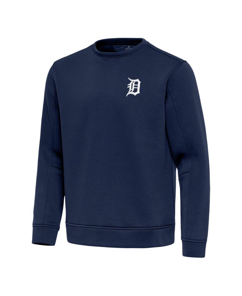 Men's Navy Detroit Tigers Relevant Lightweight Pullover Sweatshirt