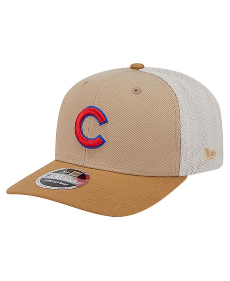 Men's Stone Chicago Cubs 9SEVENTY Trucker Adjustable Hat