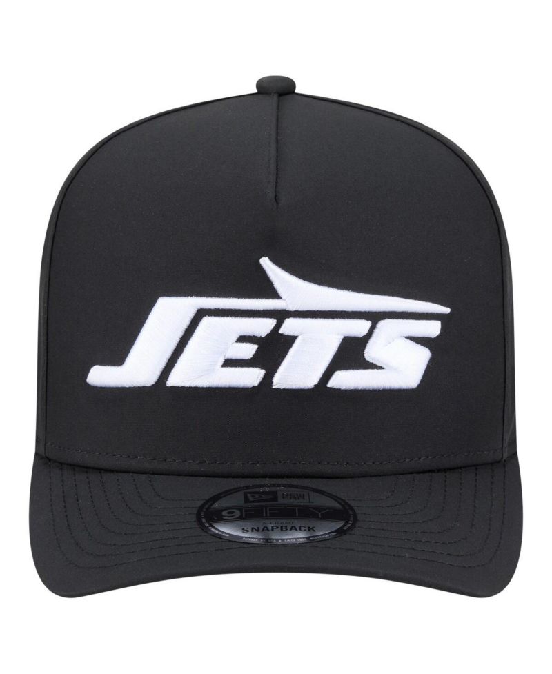Men's Black New York Jets Gore-Tex A-Frame 9FIFTY Adjustable Hat