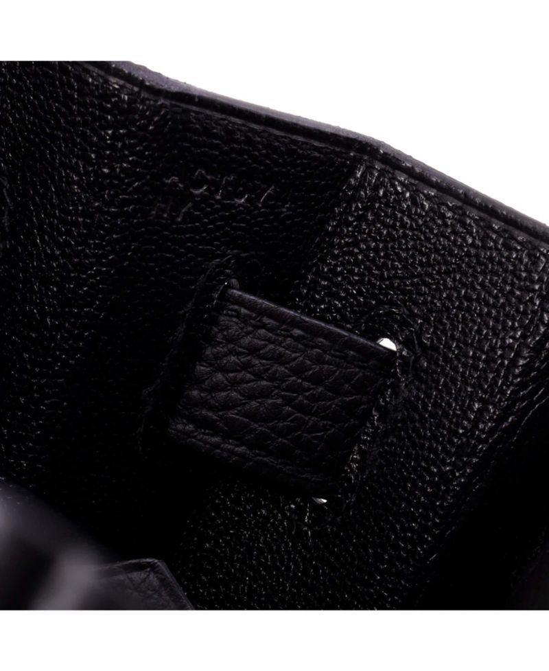 Pre-Owned Hermes Kelly 32 Handbag Black Togo with Gold Hardware