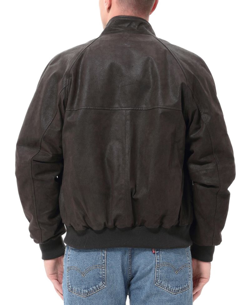Men's WWII Distressed Leather Bomber Jacket
