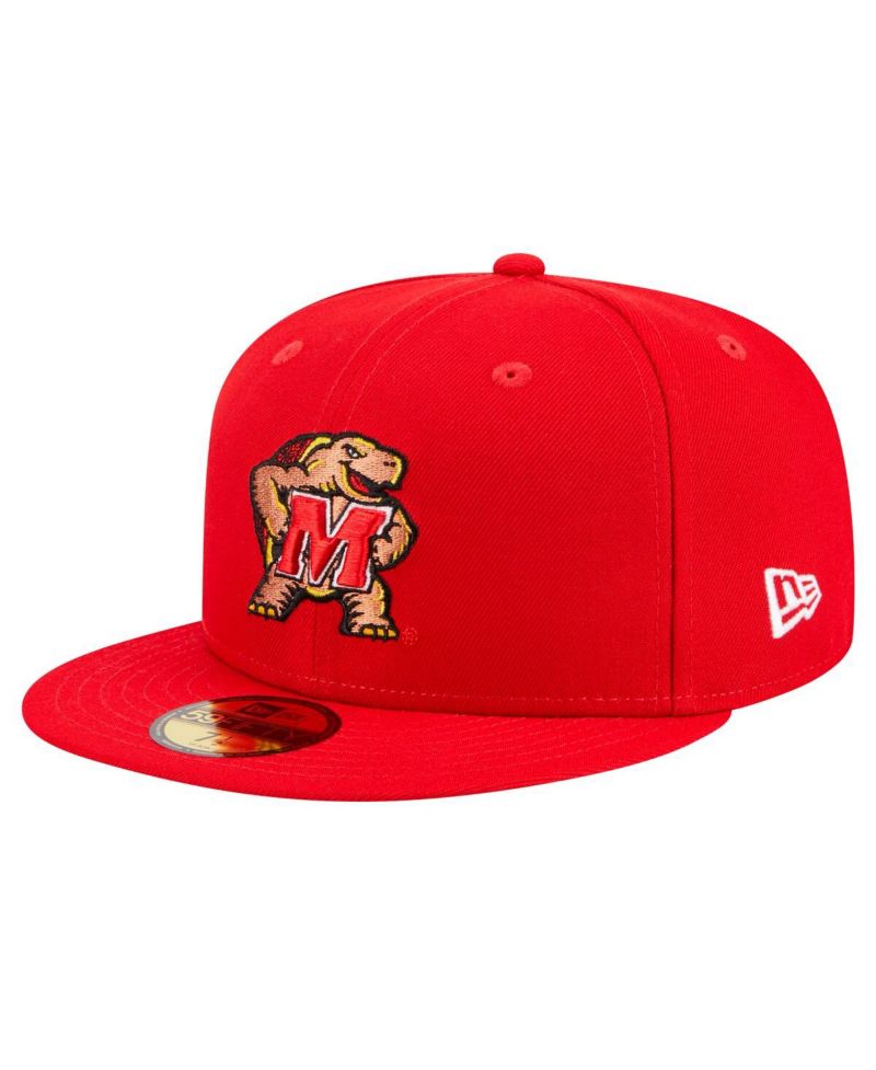 Men's Red Maryland Terrapins 59FIFTY Fitted Hat