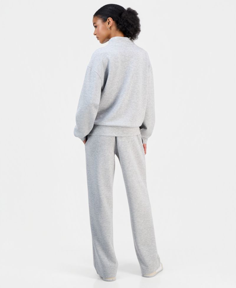 Juniors' High Rise Pull On Scuba Sweatpants