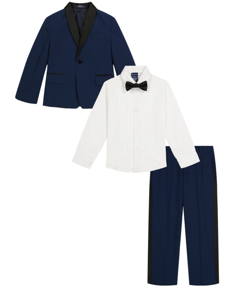 Boys' 2T-7 Long Sleeve Shirt, Vest, Pants and Tie, 4-Piece Set