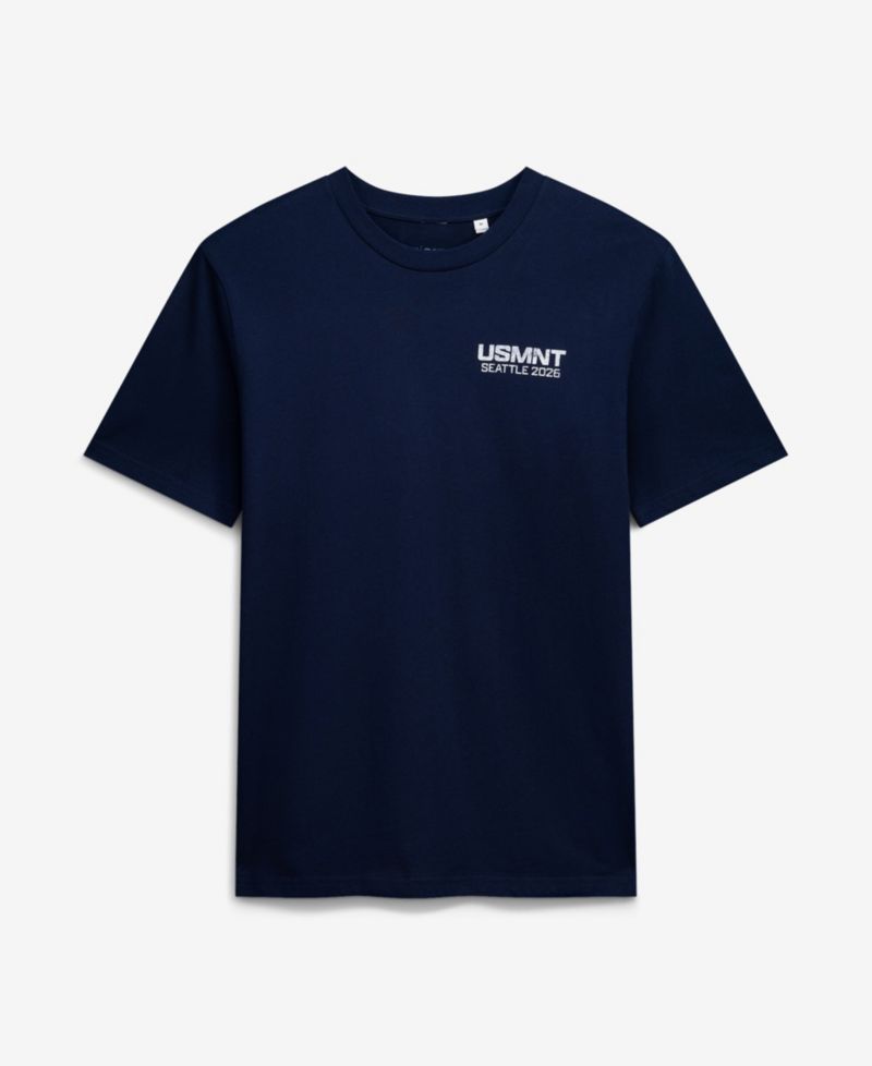 Men's and Women's Navy Host City U.S. Soccer x Seattle Crest 2026 T-Shirt