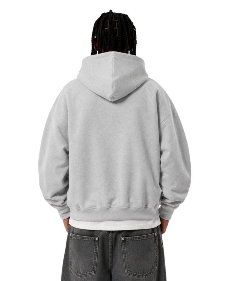 Men's Boxy Metal Toggle Zip Up Hoodie