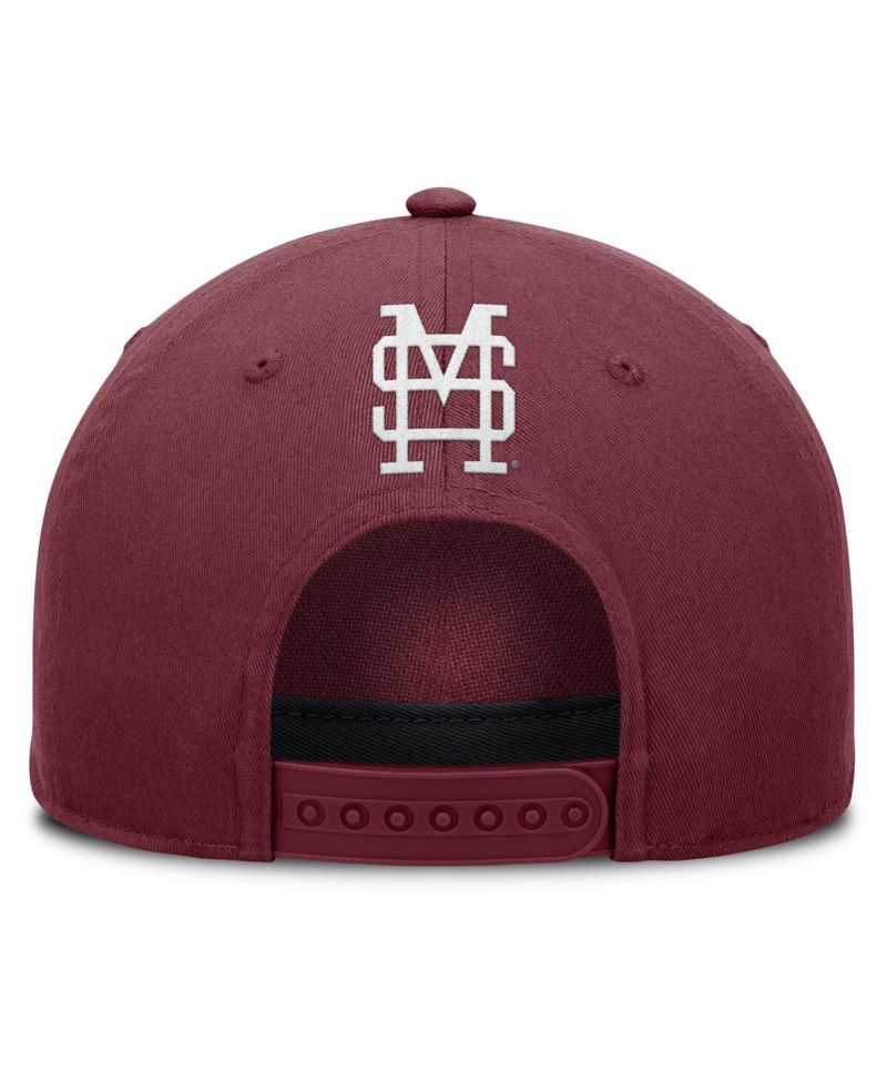 Men's Maroon Mississippi State Bulldogs Foul Ball Rope Adjustable Hat