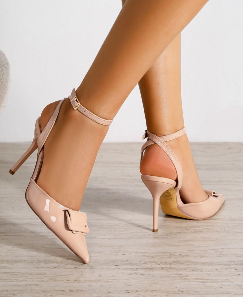 Women's Cindee Patent Buckle Stiletto Pumps