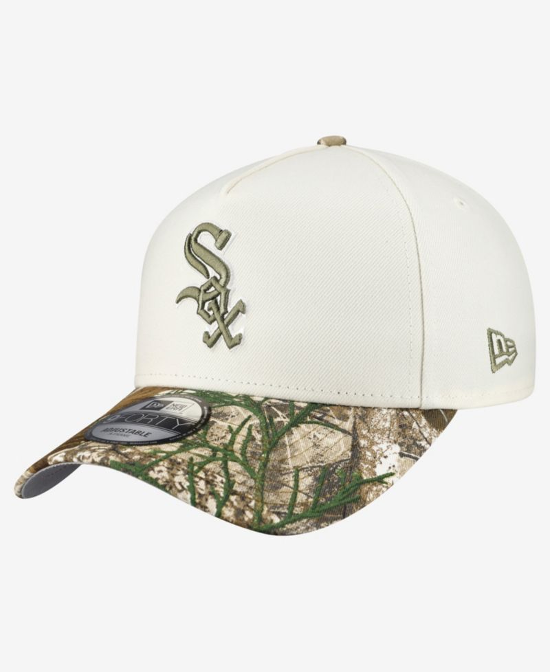 Men's Khaki/Realtree Camo Chicago White Sox 9FORTY A-Frame Adjustable Hat