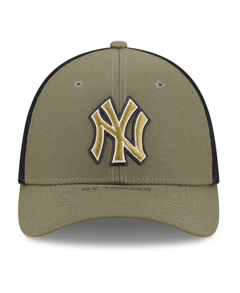Men's Olive New York Yankees 2026 Armed Forces Day 39THIRTY M-Crown Flex Hat
