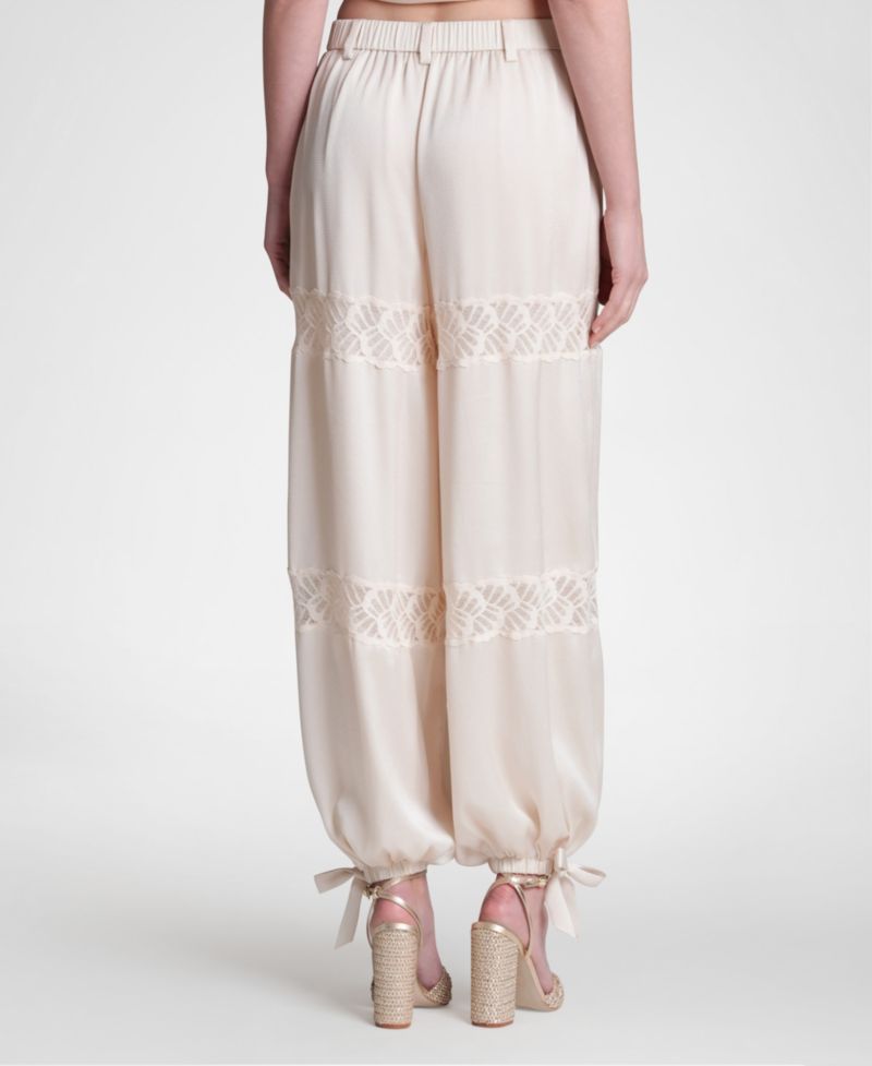 Women's Lace Combo Balloon Pants