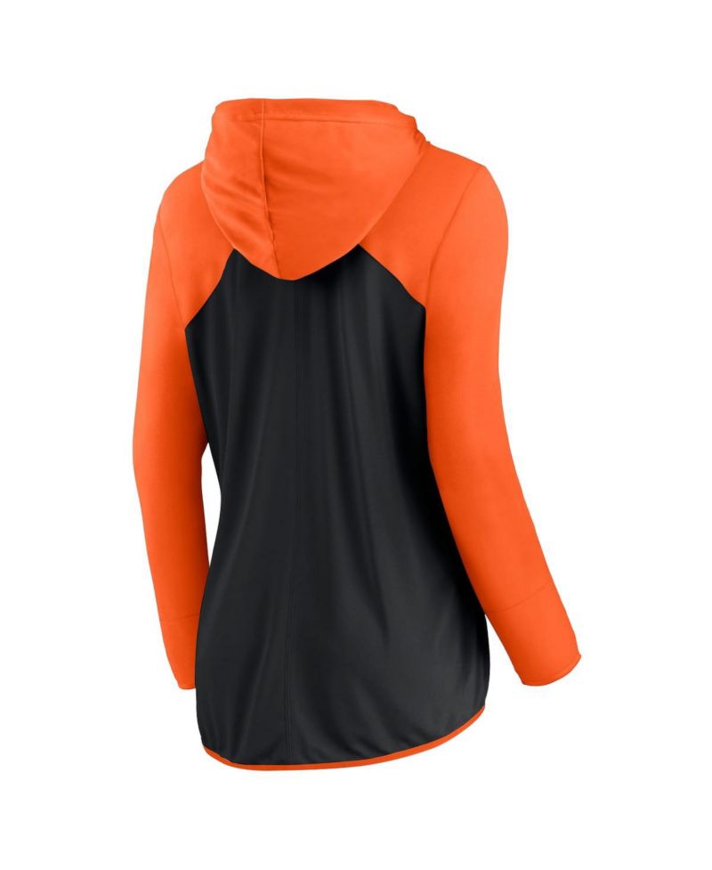 Women's Black, Orange San Francisco Giants Forever Fan Full-Zip Hoodie Jacket