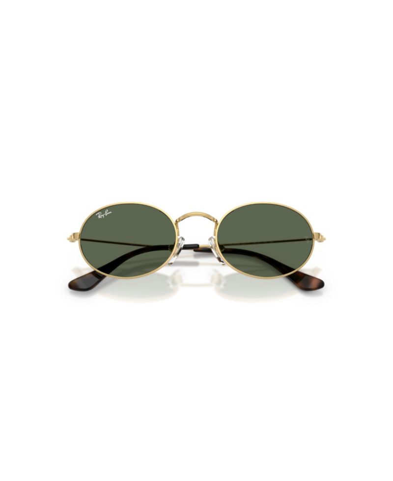 Kids' RB9645S Oval Metal Sunglasses with Adjustable Nose Pads