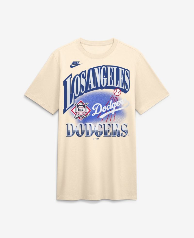 Men's Natural Los Angeles Dodgers Vintage Tri-Blend T-Shirt