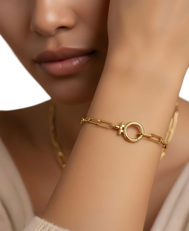 Mint Paperclip Bracelet