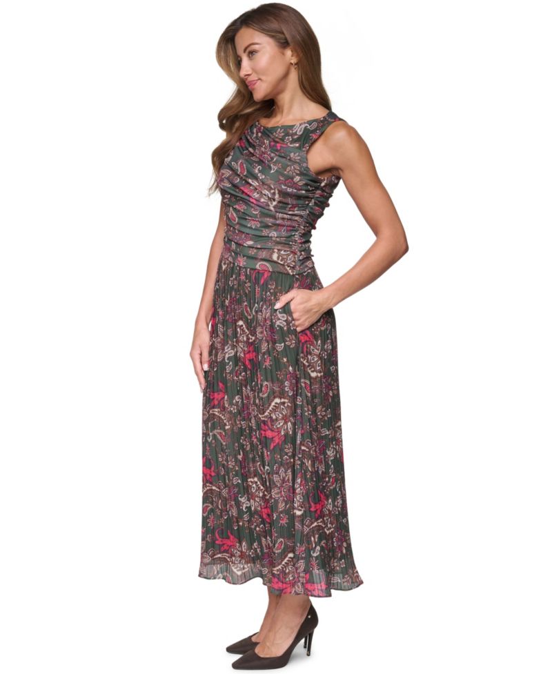Women's Boat Neck Twofer Dress