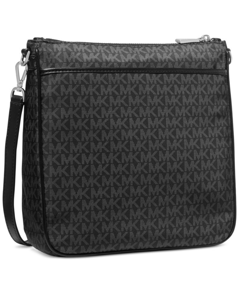 Michael Kors Logo Jet Set Charm Large North South Nylon Crossbody