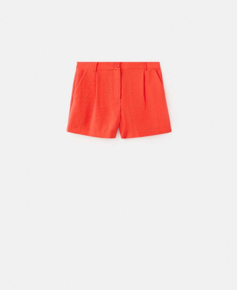Women's Straight-Fit Lyocell Bermuda Shorts