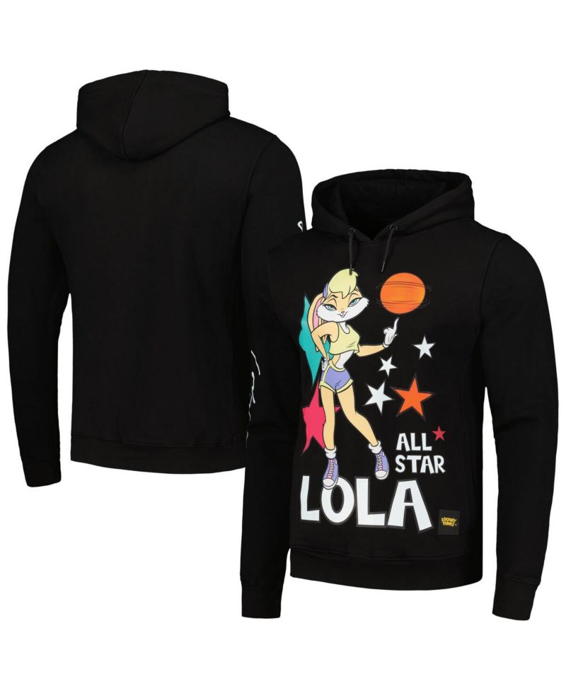 Men's & Women's Black Looney Tunes Lola All-Star Pullover Hoodie