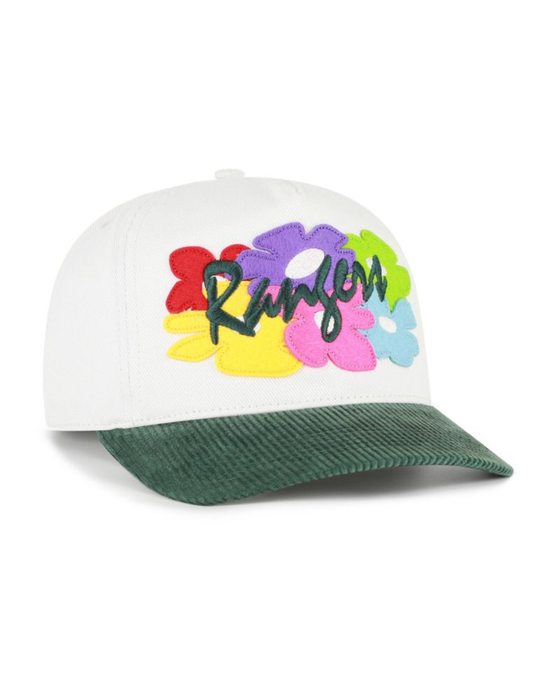 Men's White/Green Texas Rangers Flora Gallery Hitch Adjustable Hat