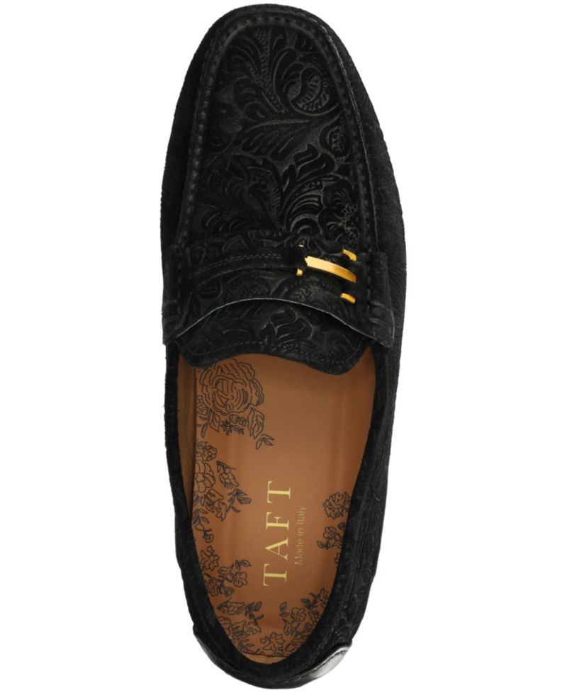 Men's Suede Square-Toe Loafers