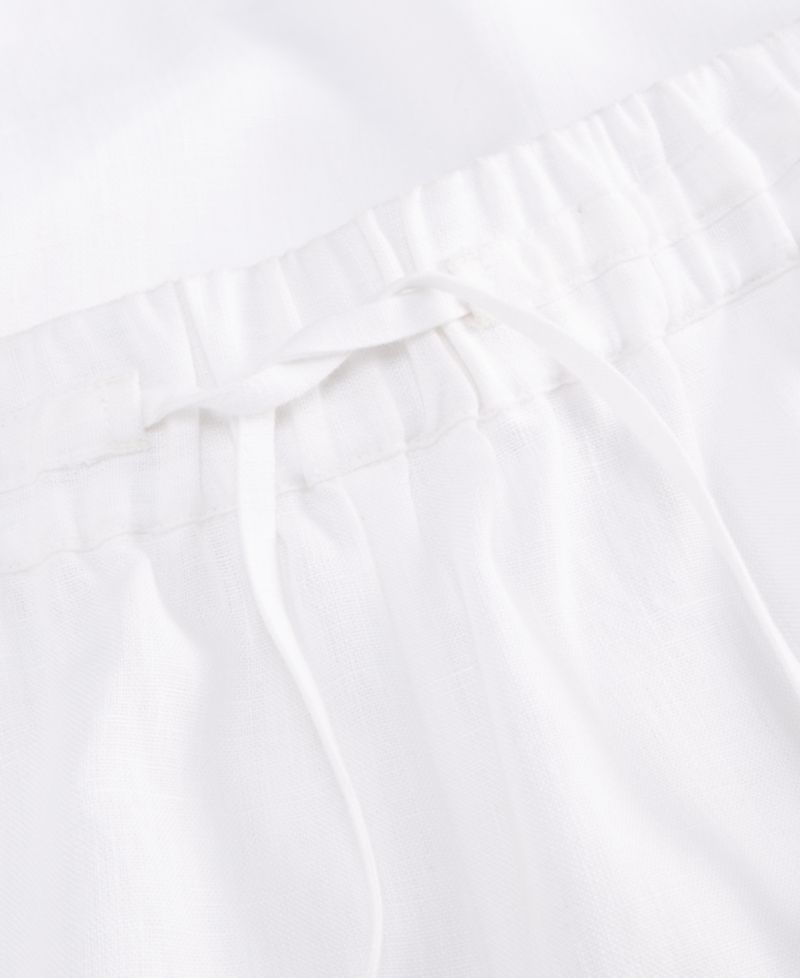 Women's 100% Linen Drawstring Pants