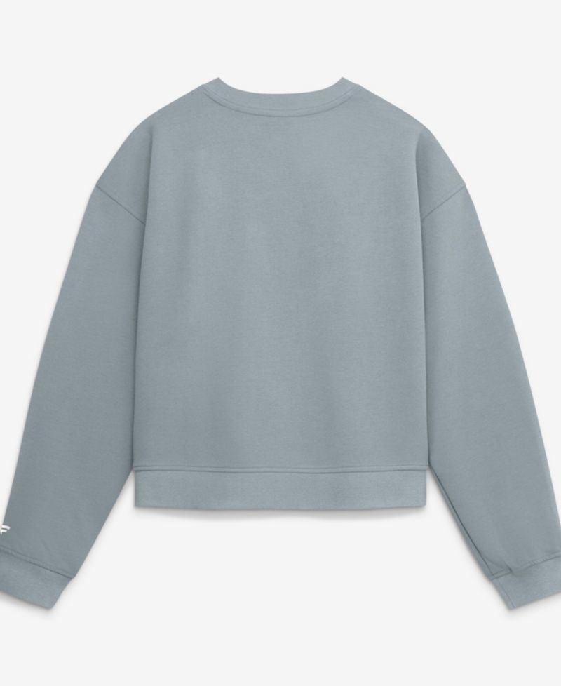 Women's Blue Dallas Cowboys Oversized Clutch Tri-Blend Sweatshirt