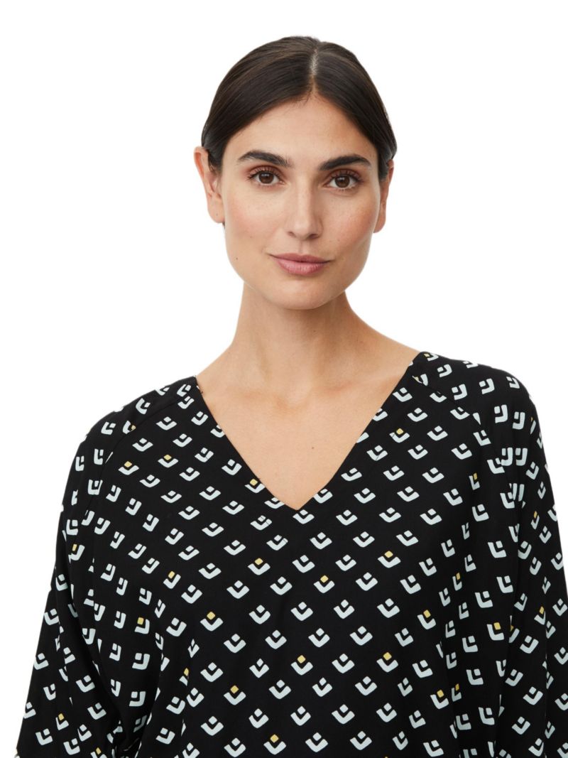 Women's Beniko V-Neck Printed Blouse