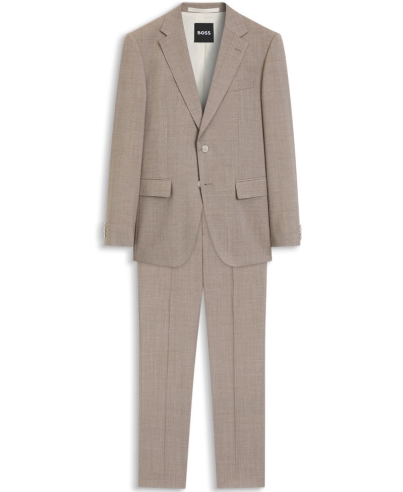 Men's Virgin Wool Two-Piece Slim-Fit Suit